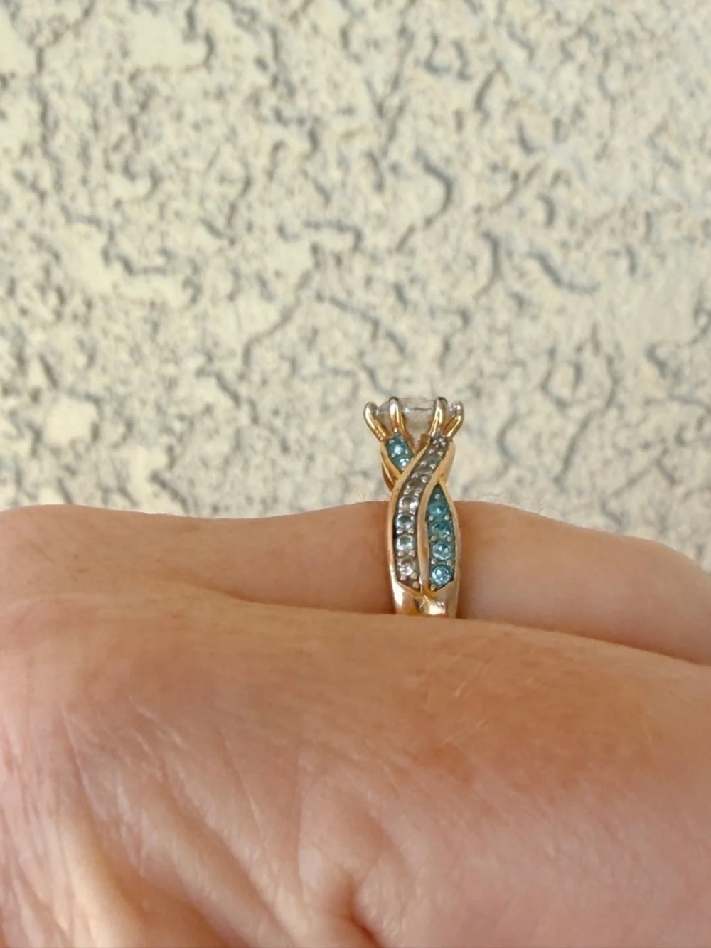 Danbury Mint Birthstone Swirl Personalized Ring